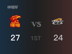 首节战罢，深圳27-24领先辽宁