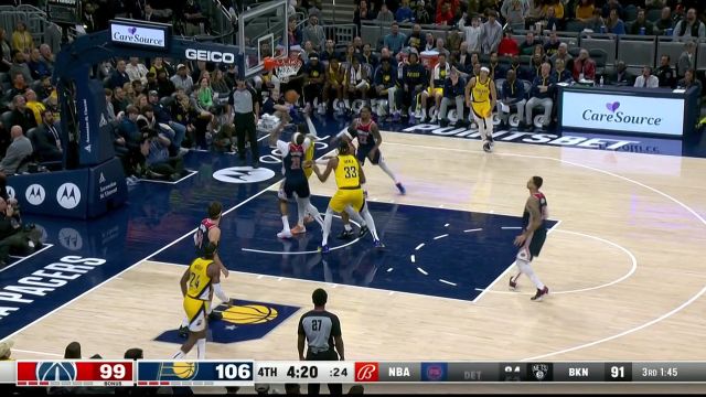 【2022年12月10日 奇才vs步行者集锦】开始收割比赛了 哈利伯顿连过两人挑战篮下得手