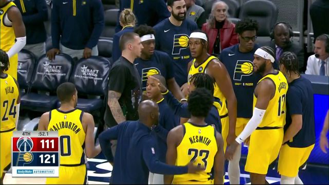 【2022年12月10日】NBA常规赛：奇才vs步行者第4节 英文解说回放