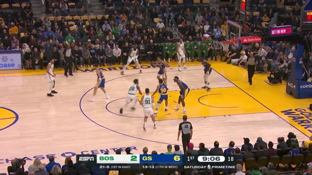 【2022年12月11日 凯尔特人vs勇士集锦】肉装库里跟你闹呢！斯玛特开局手热连取五分