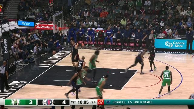 【2022年12月13日 凯尔特人vs快船集锦】回顾凯尔特人vs快船对战记录 东部第一客场作战