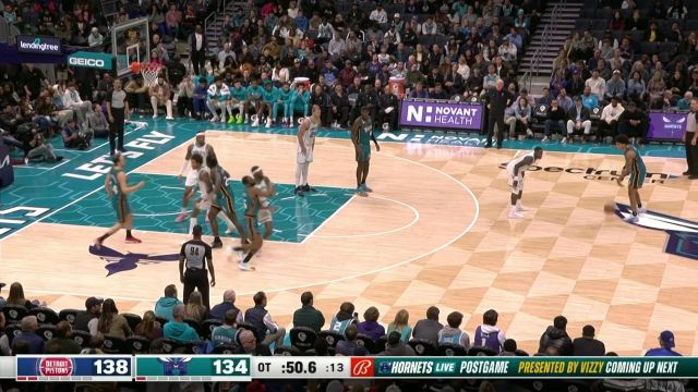 【2022年12月15日】NBA常规赛：活塞vs黄蜂加时赛 英文解说回放