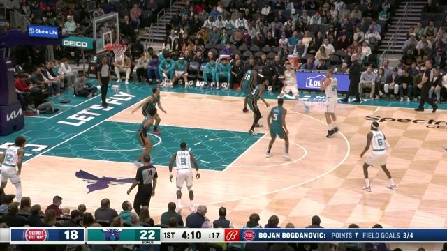 【2022年12月15日 活塞vs黄蜂集锦】三球超远距离转移弱侧 为乌布雷输送炮弹助其三分穿心