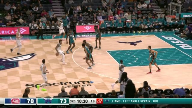 【2022年12月15日 活塞vs黄蜂集锦】伤病期间三分射程提升！三球超远三分自信发炮