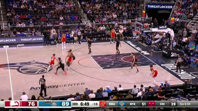 【2022年12月15日 老鹰vs魔术集锦】特雷杨吸引火力妙传连线 约翰逊空切走位反篮打进