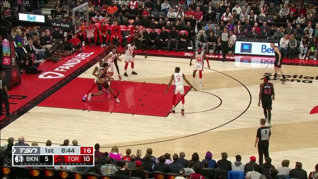 【2022年12月17日 篮网vs猛龙集锦】四爷的护筐可不是浪得虚名 克拉克斯顿大帽扇飞巴恩斯