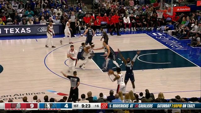 【2022年12月17日】开拓者vs独行侠第1节英文原声回放