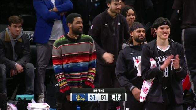 【2022年12月22日 勇士vs篮网集锦】无情啊！怀斯曼三分止血杜兰特轻松对飙助队半场91分