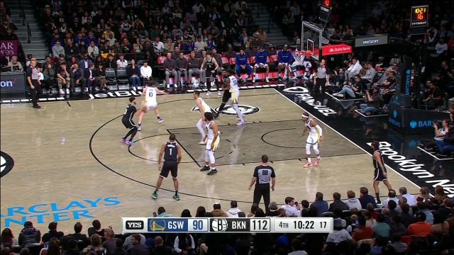 【2022年12月22日 勇士vs篮网集锦】不拿我塞斯库里当库里？杰洛姆眼见库里持球直接转身走掉