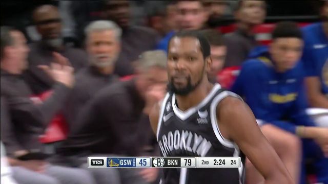 【2022年12月22日 勇士vs篮网集锦】在线教学！杜兰特迎射怀斯曼撤步跳投无解命中