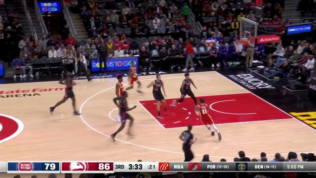 【2022年12月24日 活塞vs老鹰集锦】最佳助攻没跑了 特雷杨不看人神传助飞柯林斯