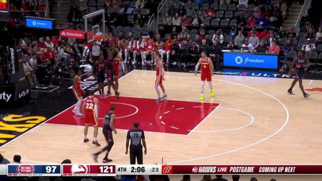 【2022年12月24日 活塞vs老鹰集锦】出其不意攻其不备 杜伦篮下补扣势大力沉