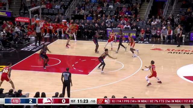 【2022年12月24日 活塞vs老鹰集锦】开场就是常规武器 特雷杨外线开炮飚中三分