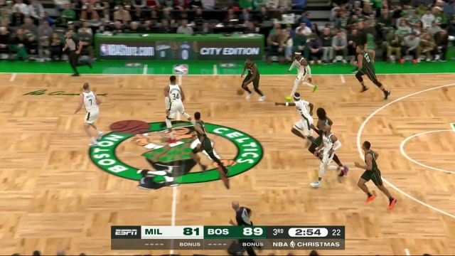 【2022年12月26日 雄鹿vs凯尔特人集锦】斯马特击地妙传 塔图姆信马由缰飘逸上篮