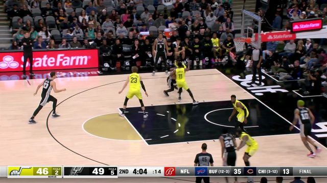 【2022年12月27日 爵士vs马刺集锦】强硬突破直杀腹地 布兰纳姆顶开康利2+1打成