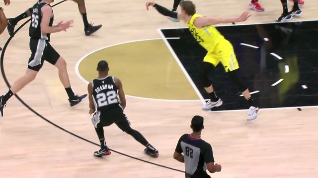 【2022年12月27日】NBA常规赛：爵士vs马刺第2节英文原声回放