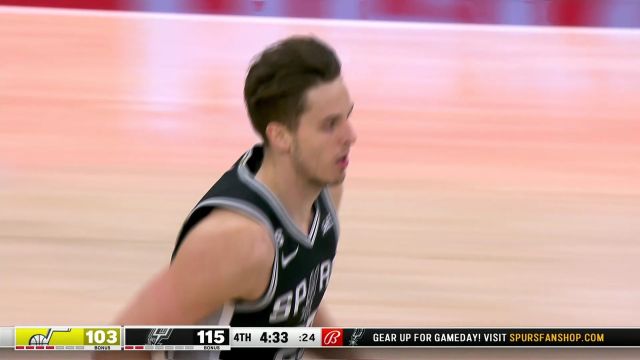 【2022年12月27日 爵士vs马刺集锦】瓦塞尔vs爵士集锦 全场24+6+8连送妙传盘活进攻