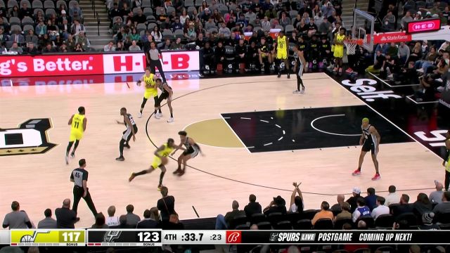 【2022年12月27日】NBA常规赛：爵士vs马刺第4节中文解说回放