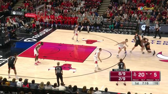 【2022年12月27日 火箭vs公牛集锦】手感柔和天外飞仙！申京连贯动作随手一抛打成2+1