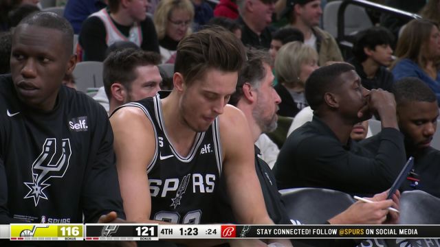 【2022年12月27日】NBA常规赛：爵士vs马刺英文原声全场回放