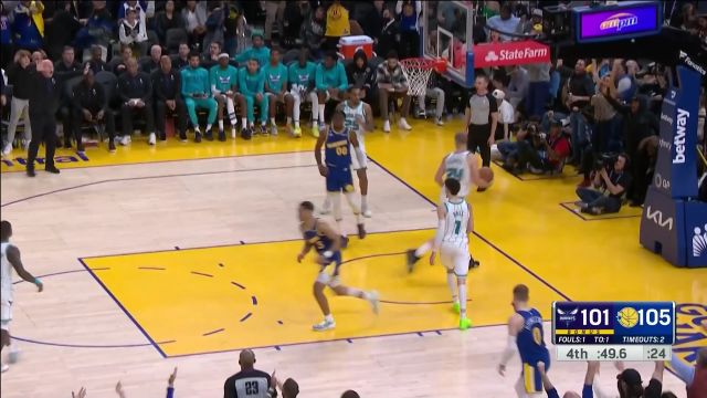 【2022年12月28日 黄蜂vs勇士集锦】梦幻华尔兹在大通中心上演 普尔戏耍普拉姆利杀死比赛