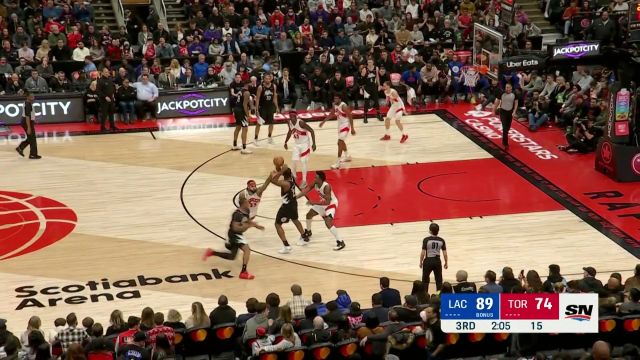 【2022年12月28日 快船vs猛龙集锦】完美卷切战术！鲍威尔机智跑位化身油漆区杀手