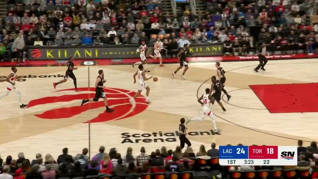 【2022年12月28日 快船vs猛龙集锦】小莫里斯耐心点飞防守命中三分 特伦特无视对抗回敬更难一球