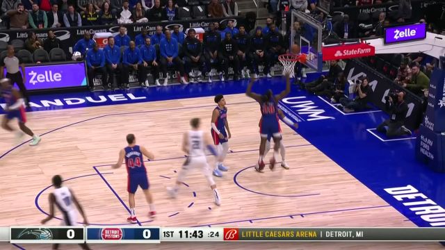 【2022年12月29日 魔术vs活塞集锦】开局进入猛攻状态 瓦格纳火力全开连砍四分