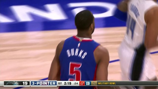 【2022年12月29日 魔术vs活塞集锦】Alec Burks 精彩集锦 魔术