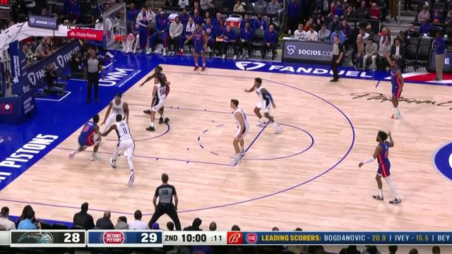 【2022年12月29日 魔术vs活塞集锦】野兽出没请小心 班巴旱地拔葱暴力灌筐