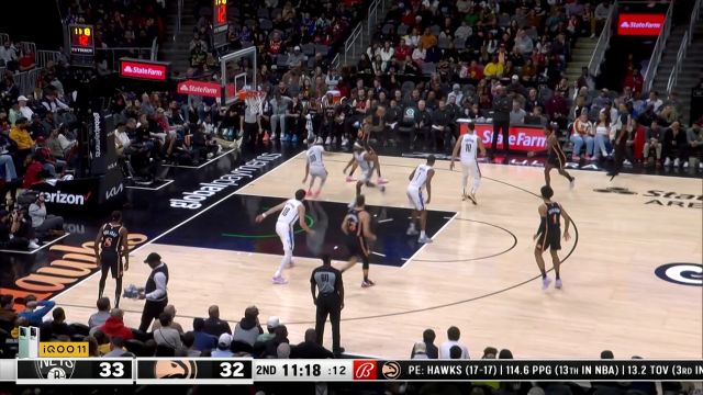 【2022年12月29日 篮网vs老鹰集锦】配合默契！科林斯人缝妙传助攻福里斯特干拔上篮