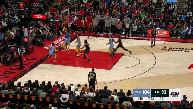 【2022年12月30日 灰熊vs猛龙集锦】完全碾压对手禁区 巴恩斯异军突起强势补篮得手