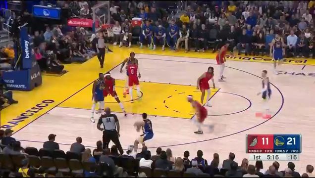 【2022年12月31日】NBA常规赛：开拓者vs勇士第1节英文原声回放