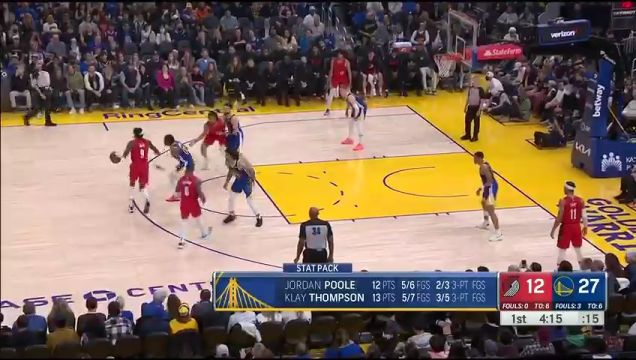 【2022年12月31日】NBA常规赛：开拓者vs勇士第1节中文解说回放