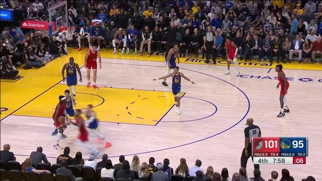 【2022年12月31日 开拓者vs勇士集锦】篮下混世魔王！格兰特内线翻江倒海连连取分