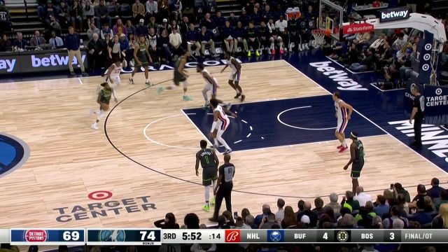 【2023年01月01日 活塞vs森林狼集锦】为所欲为！爱德华兹左右开弓火热三分接连中靶