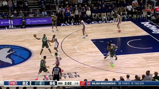 【2023年01月01日】活塞vs森林狼第3节中文解说回放