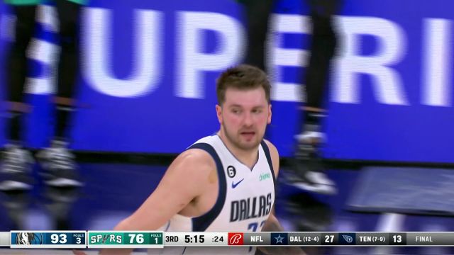 【2023年01月01日 独行侠vs马刺集锦】要上篮还是给空接让人捉摸不透 东契奇连线伍德空中作业