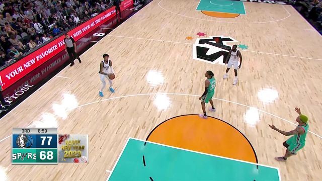 【2023年01月01日 独行侠vs马刺集锦】我就知道那有人 东契奇脑后长眼背传伍德三分发炮