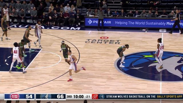 【2023年01月01日 活塞vs森林狼集锦】活塞vs森林狼精华回放 爱德华兹空砍30+7博扬28分率队逆转取胜