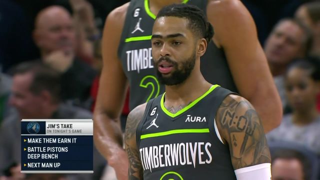 【2023年01月01日】活塞vs森林狼第1节英文原声回放