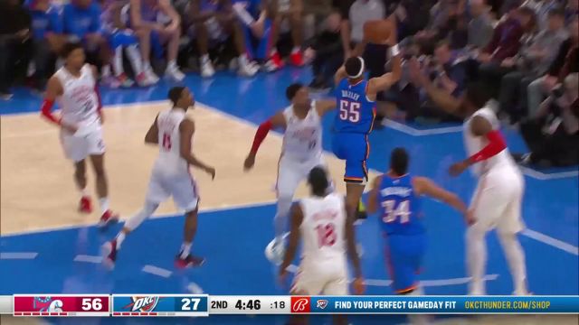 【2023年01月01日 76人vs雷霆集锦】势不可挡！梅尔顿击地助飞恩比德突破劈扣