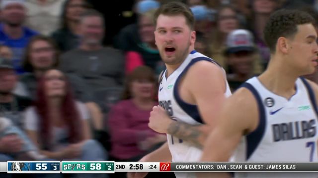 【2023年01月01日 独行侠vs马刺集锦】算了直接投吧 东契奇超远三分一箭穿心