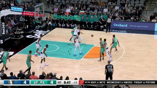 【2023年01月01日 独行侠vs马刺集锦】顶着一头绿发极为耀眼 索汉三分线外架炮手起刀落