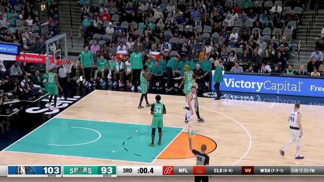 【2023年01月01日 独行侠vs马刺集锦】这是什么鬼动作？东契奇抛投打进准压哨