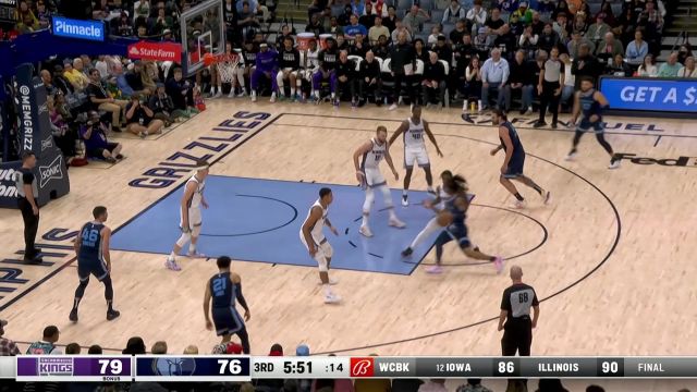 【2023年01月02日 国王vs灰熊集锦】身如游鱼灵动突破 莫兰特甩开防守漂移上篮建功