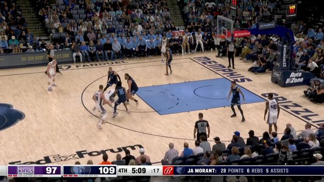 【2023年01月02日 国王vs灰熊集锦】任你辗转腾挪我自岿然不动 亚当斯镇守篮下送福克斯火锅大餐