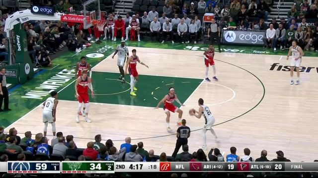 【2023年01月02日 奇才vs雄鹿集锦】也曾以劲爆的身体素质著称！康诺顿漂移拉杆回首掏+反击飞扣