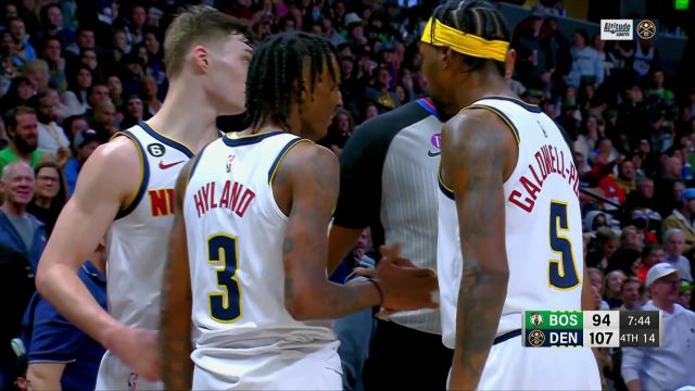 【2023年01月02日 凯尔特人vs掘金集锦】火药味十足！海兰德布朗场上爆发激烈冲突