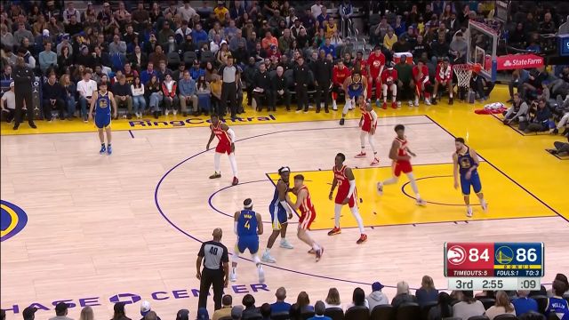 【2023年01月03日 老鹰vs勇士集锦】不进还有我 穆迪追身补扣势大力沉